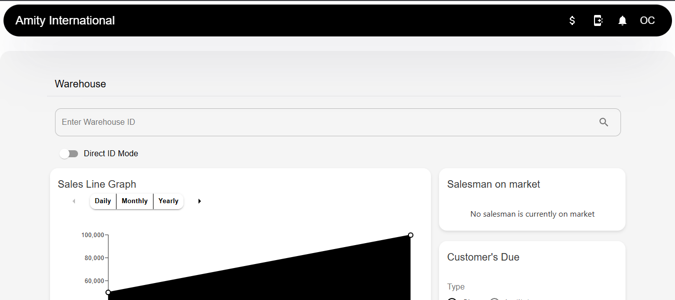 Modern ERP interface preview